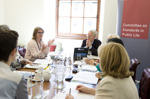 Image of a meeting of the Committee on Standards in Public Life