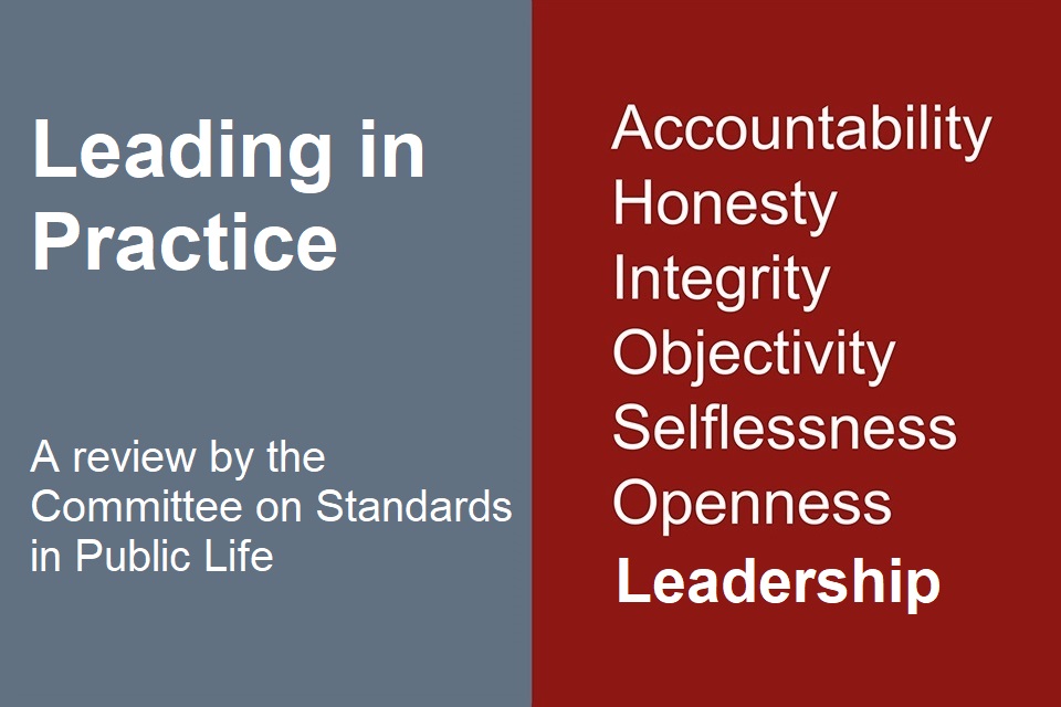 Leading in Practice – Committee on Standards in Public Life